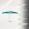 Parasols de marché carrés avec lambrequins – 3 m x 3 m