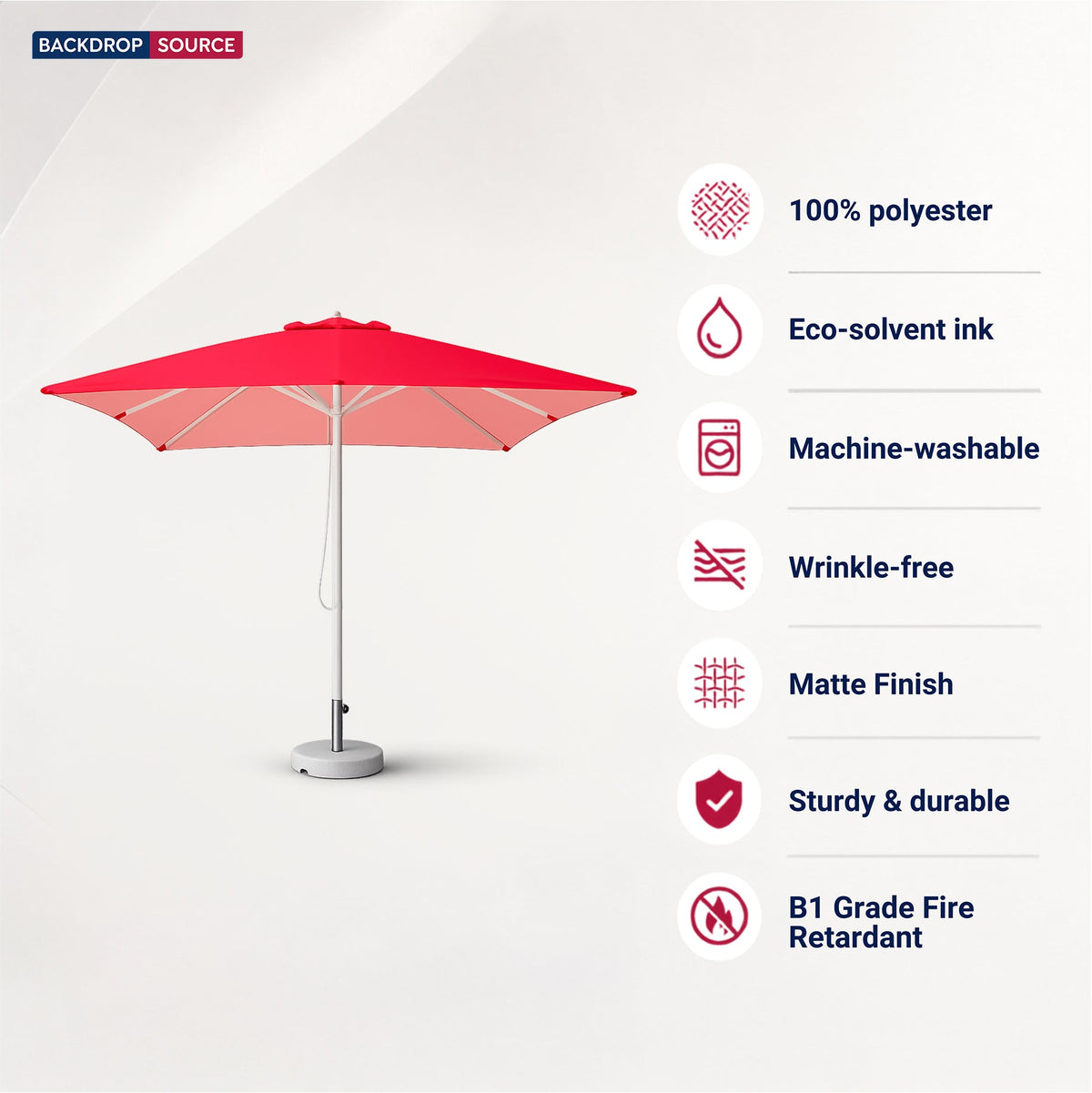 Parasols de marché carrés – 3 m x 3 m