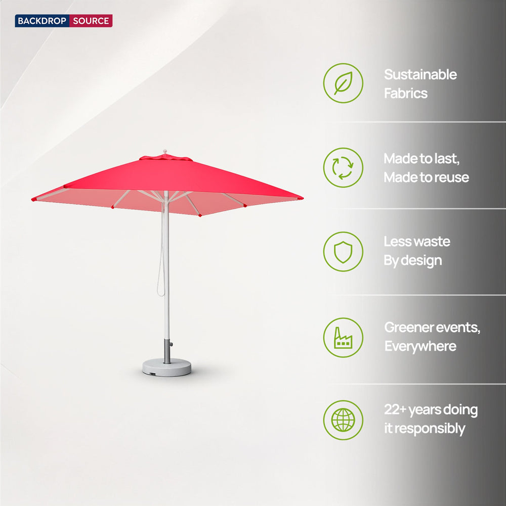Parasols de marché carrés – 3 m x 3 m