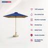 Parasol de terrasse carré – 2 m x 2 m