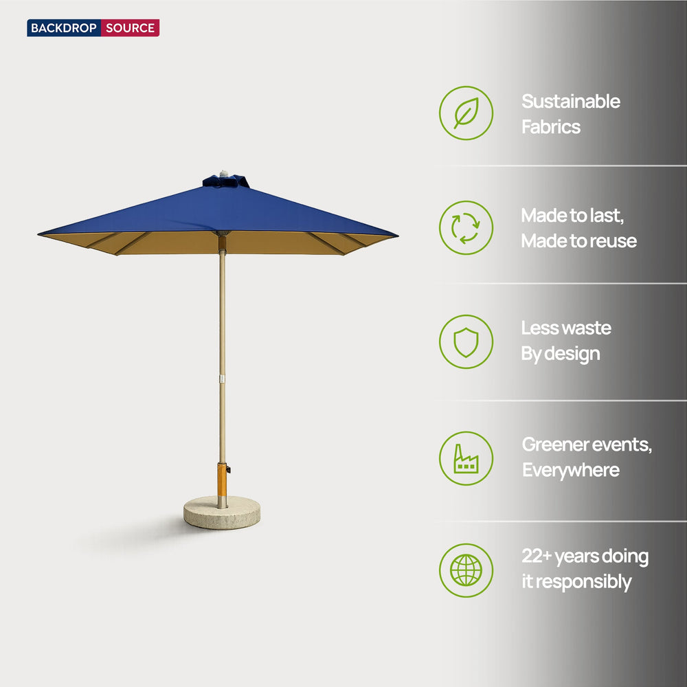 Parasol de terrasse carré – 2 m x 2 m