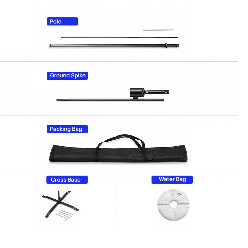 Drapeau publicitaire en forme de goutte impression recto verso