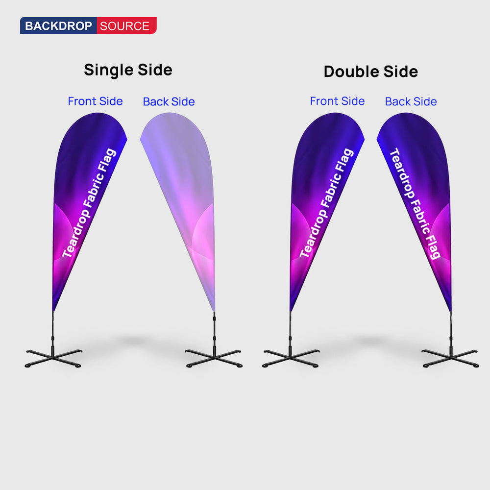 Drapeau Goutte d'eau avec mât Uni-Fit