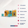 Kit de stand 6x3m avec murs inclinés, support TV en arche en L et 2 comptoirs