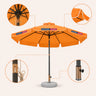 Parasols de terrasse inclinables avec volant – 2,7 m x 2,7 m