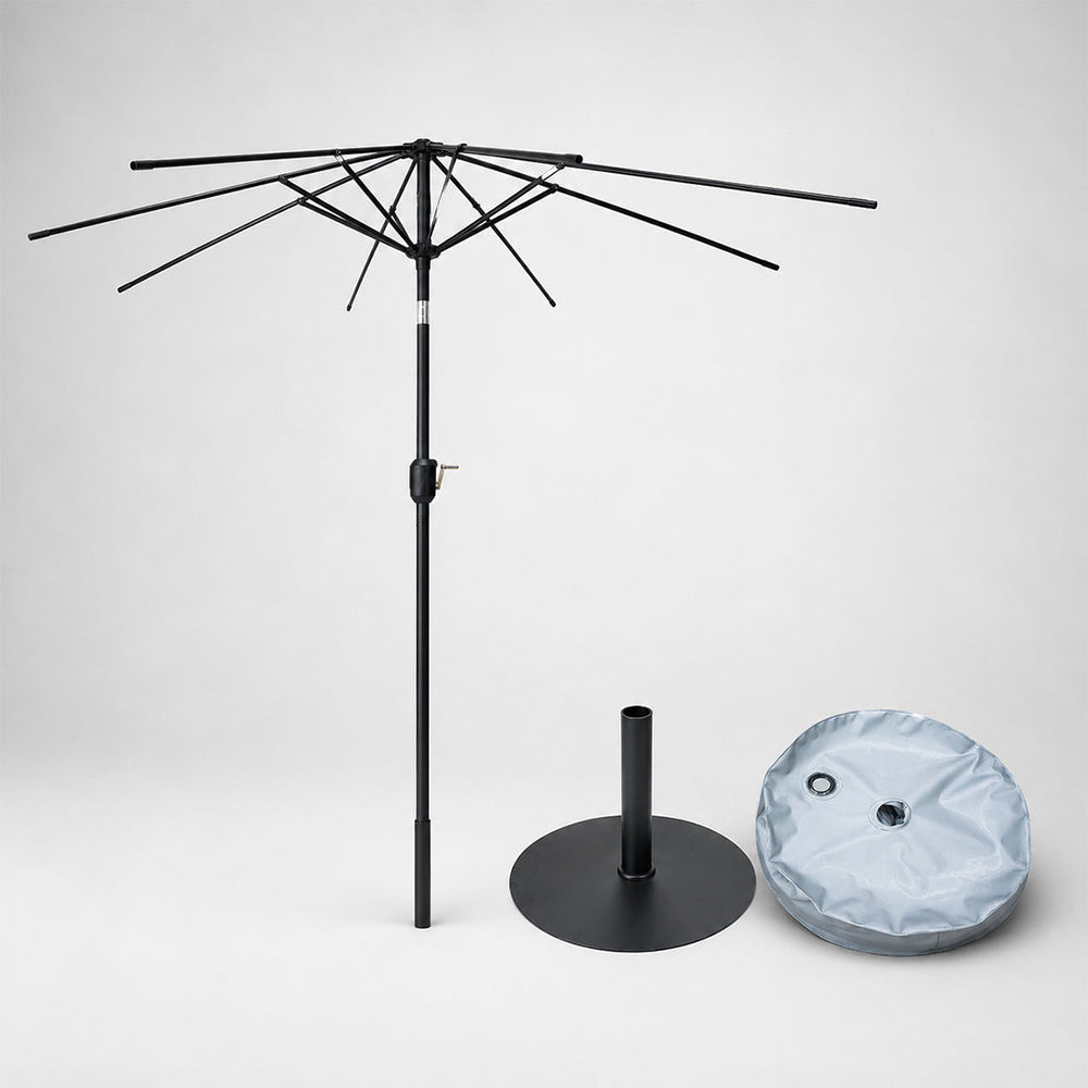 Parasols inclinables avec volant (structure en fer) – 2,7 m x 2,7 m