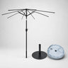 Parasols inclinables avec volant (structure en fer) – 2,7 m x 2,7 m