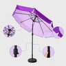 Parasols inclinables avec volant (structure en fer) – 2,7 m x 2,7 m
