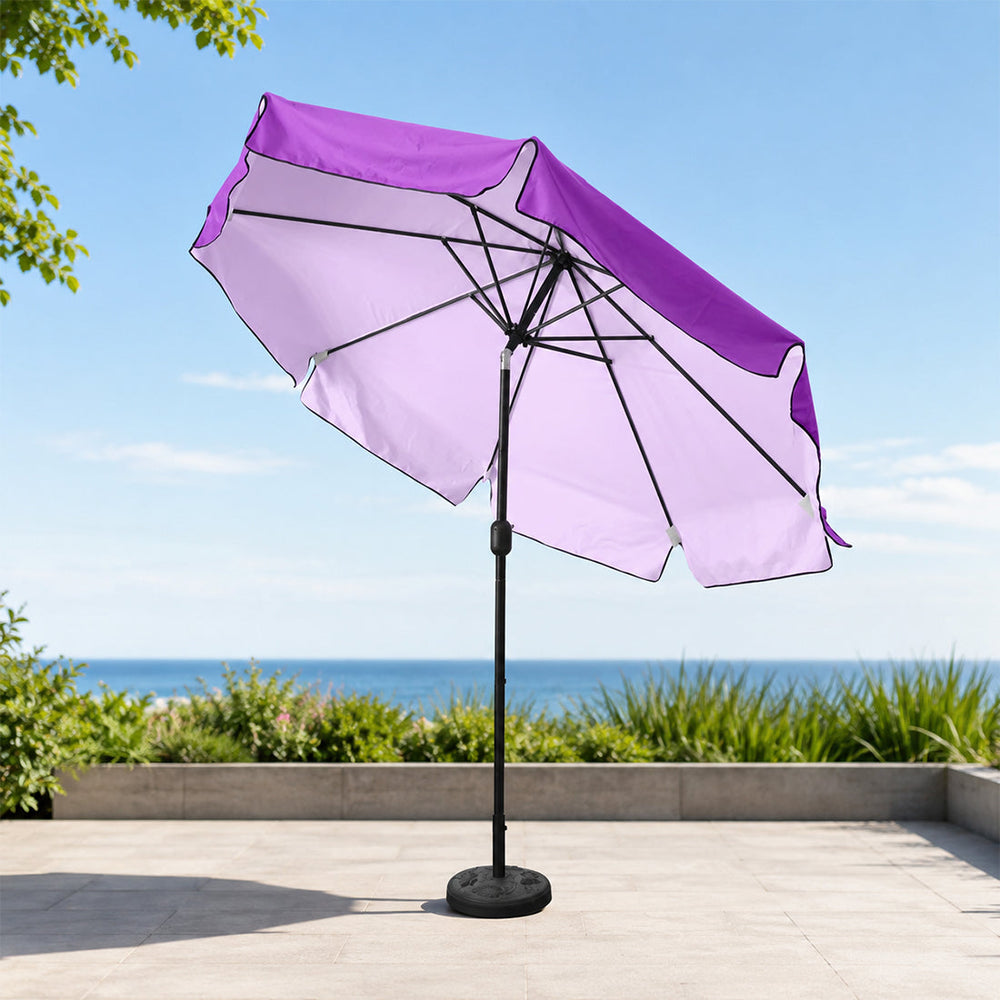 Parasols inclinables avec volant (structure en fer) – 2,7 m x 2,7 m