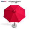 Parasols inclinables – 2,7 m x 2,7 m