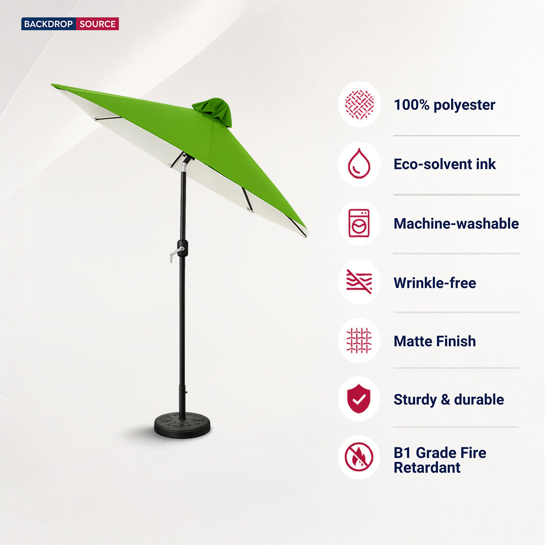 Parasols de terrasse inclinables (structure en fer) – 2,7 m x 2,7 m
