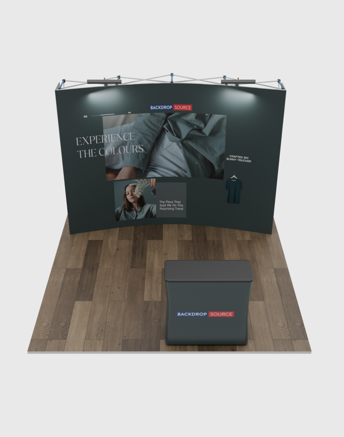 10ft Trade Show Display - Curved Popup