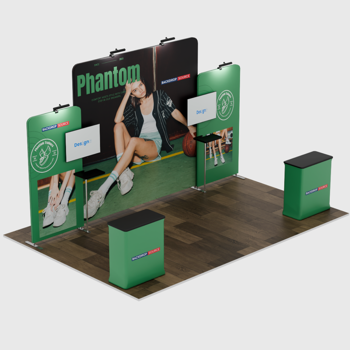 20ft Portable trade show displays Model 5