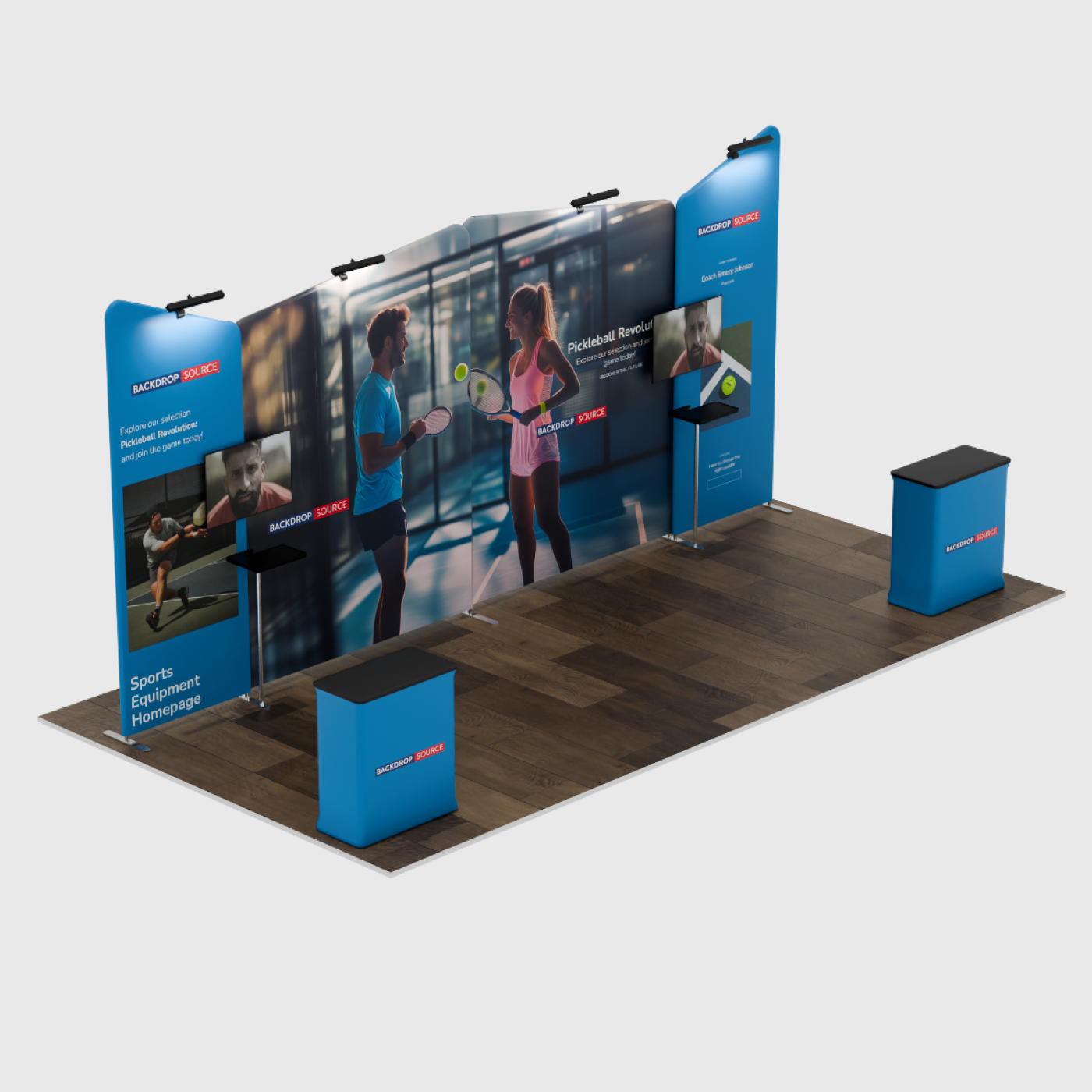 Portable exhibition display 6m - Model 2