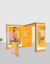 3m SEG Modular Lightbox Display for Tradeshows - Model 1