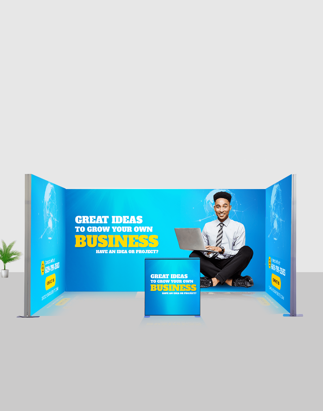 4m SEG Modular Lightbox Display for Tradeshows - Model 2