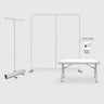 3x3m Starter Booth Kit with Backwall, Banner Stand & Table Cover