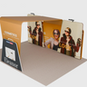 6x3m Booth Kit with 6m Backwall, Overlap Stands & Arch