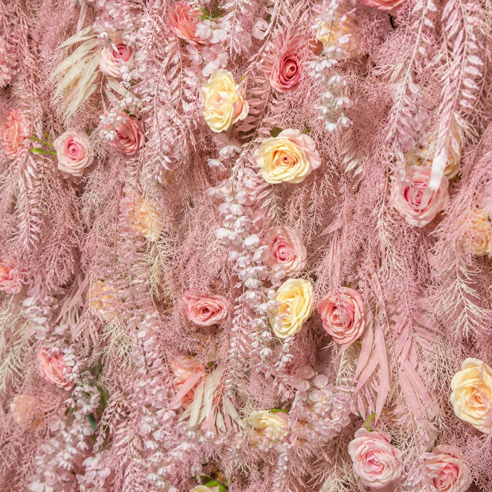 Artificial Floral Event Wall Backdrop – Style 71