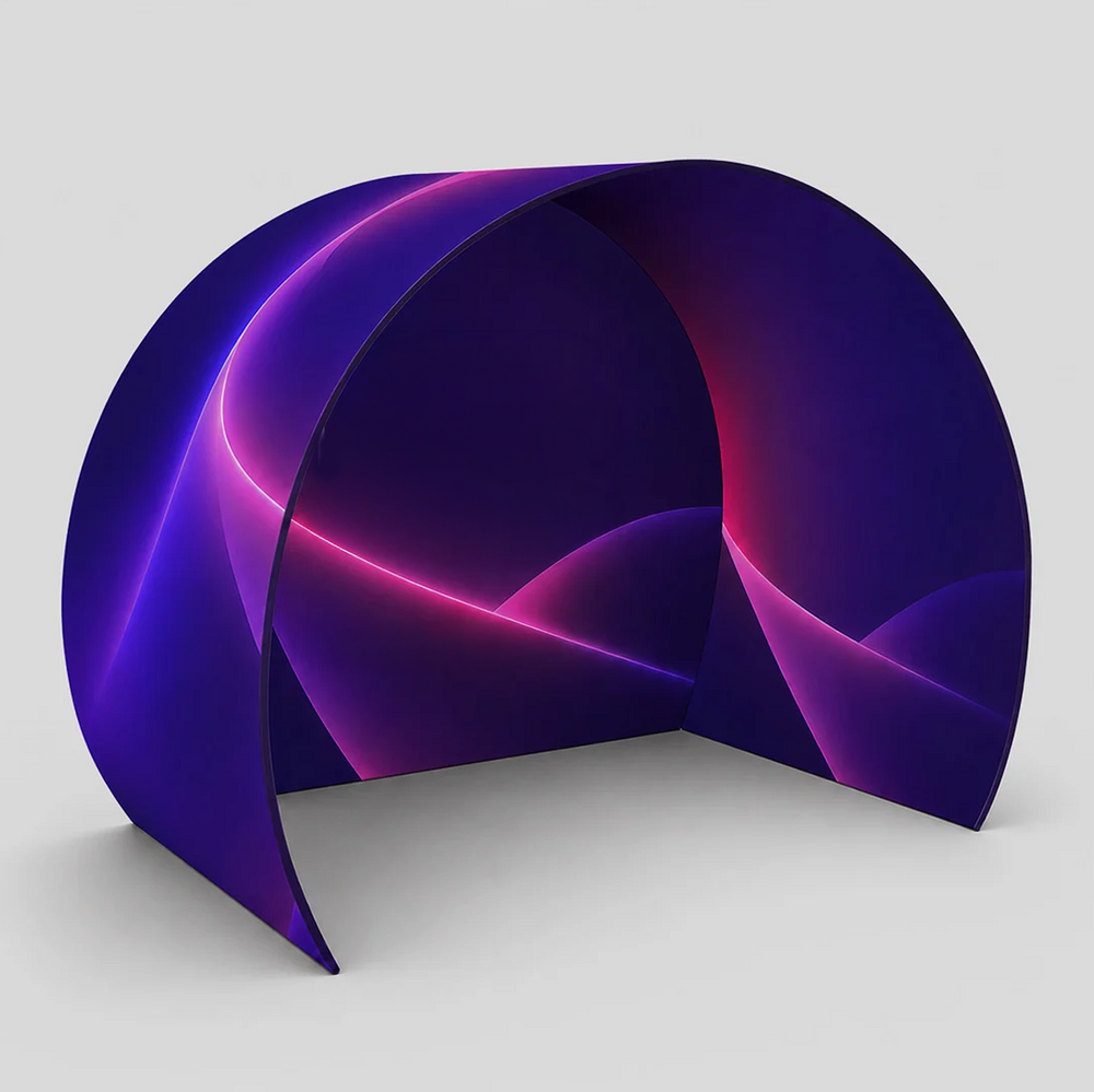 Half Circle Photo booth Enclosure