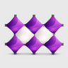 Double X Fabric GeoMetrix Pop Up Grid Display