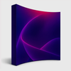Fabric Pop Up Curved Velcro Media Wall