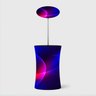 Fabric Oval Counter with Header Panel
