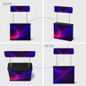 Convertible Fabric Podium Case with Header Display