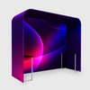 Square Arch Fabric Trade Show Booth with Built-In Shelf