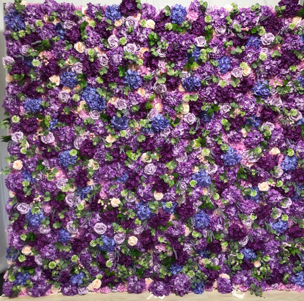 Mur de fleurs artificielles pour événement – Style 14