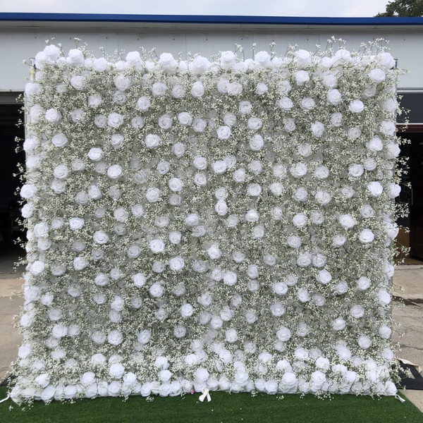 Mur de fleurs artificielles pour événements – Style 15