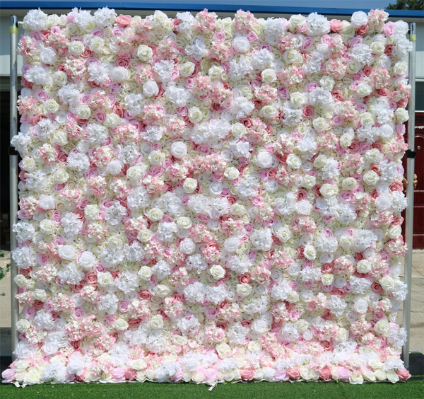 Mur de fleurs artificielles pour événement – Style 19
