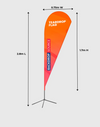 Drapeau en forme de larme
