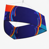 Curved triangle hanging banner without text or logos
