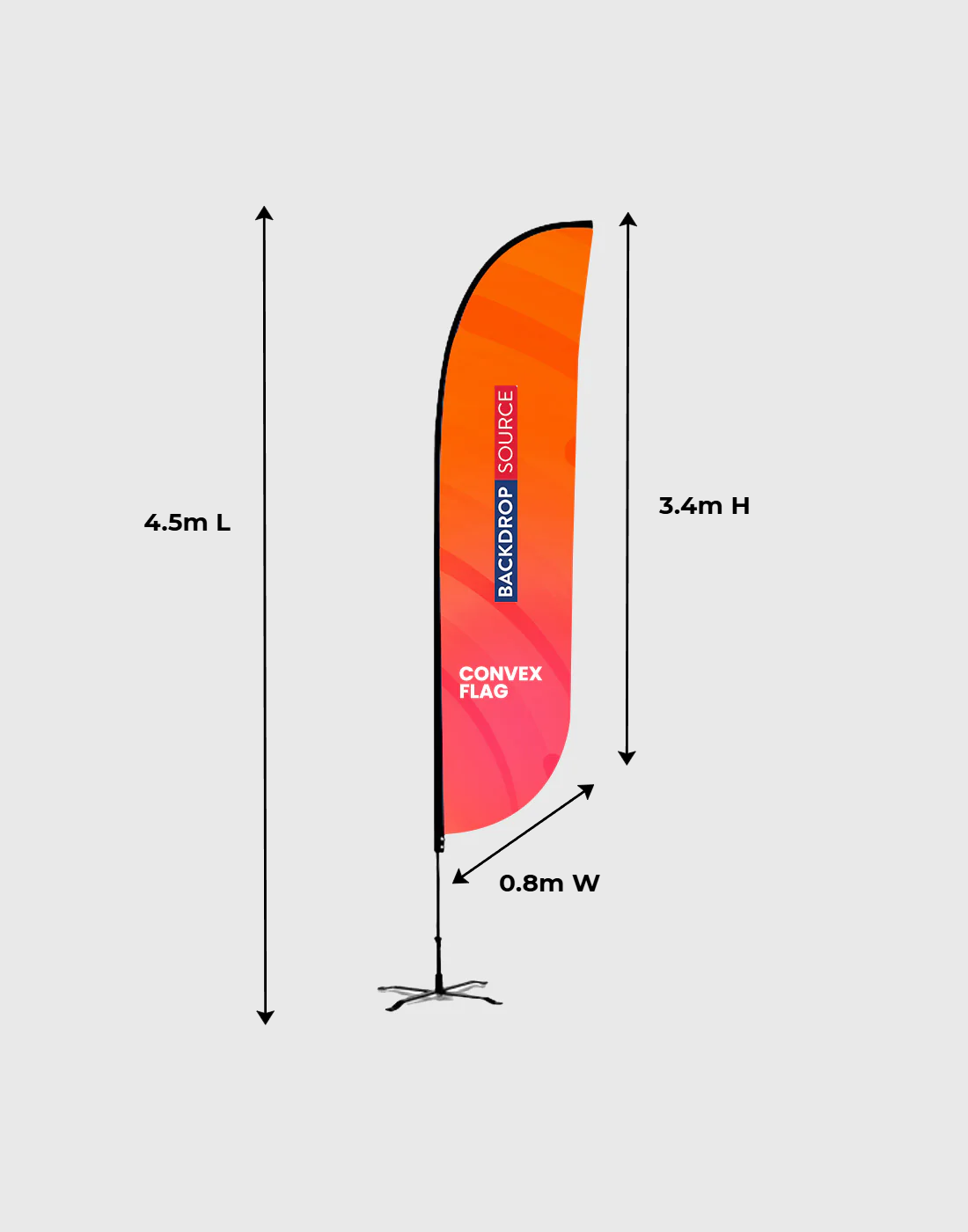Plume Drapeau-Convexe