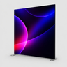 Portable Straight Fabric Media Wall – Square Corners