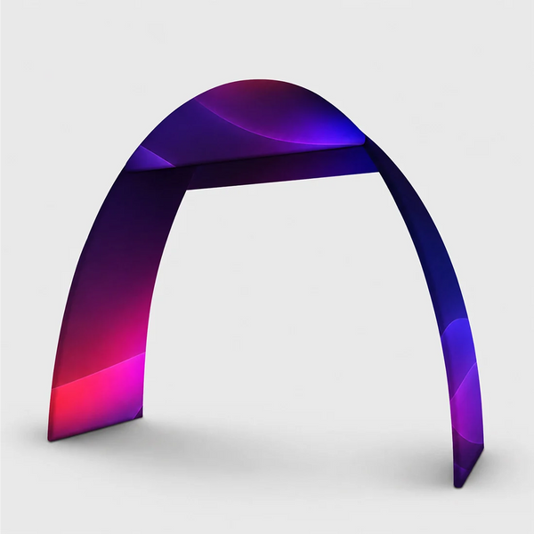 Arche en tissu tendu en forme de C - 6 m