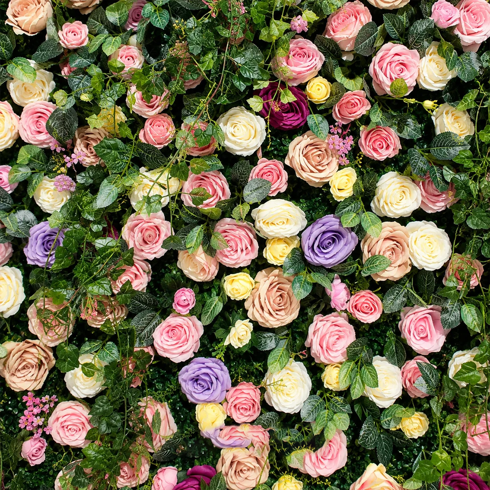 Artificial Floral Event Wall Backdrop – Style 62