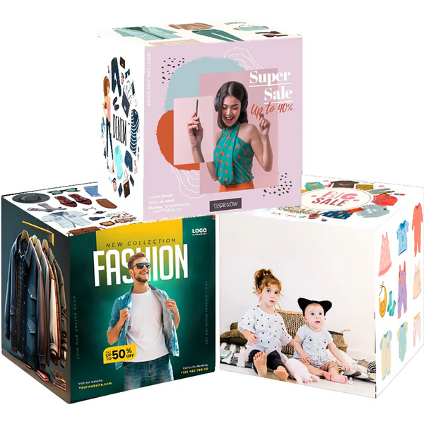 3 ensembles de présentoirs en tissu extensible pour présentation de produits