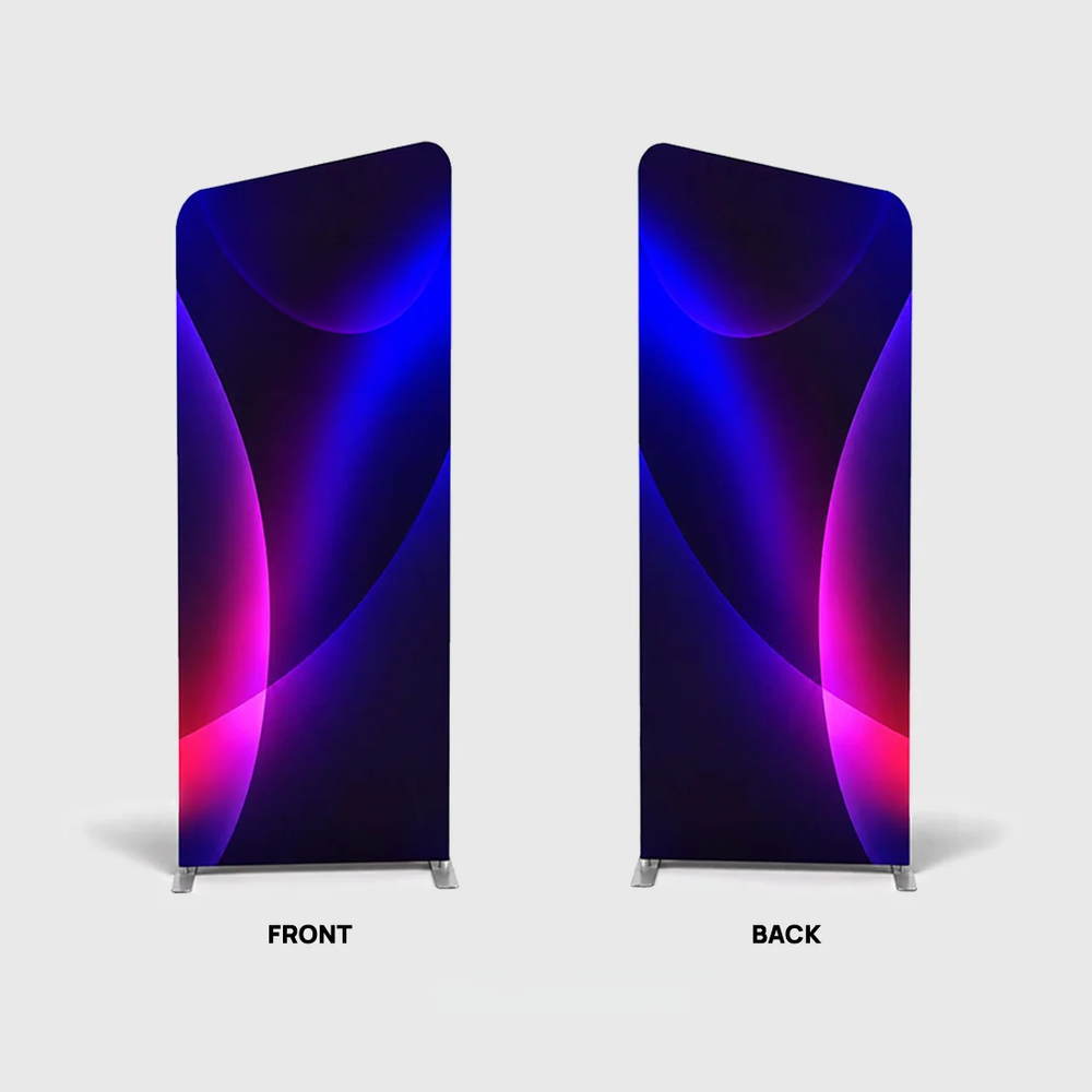 Portable Inclined Fabric Exhibit Display