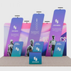 6x3m Booth Kit with 6m Backwall, Slanted Towers & Counter