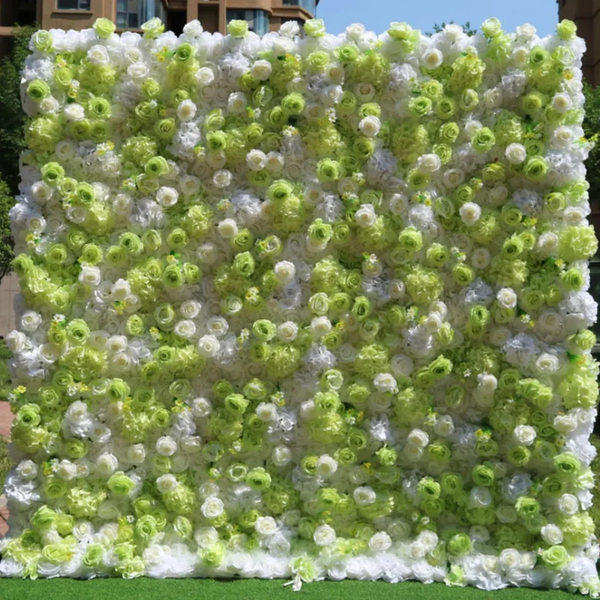 Mur de fleurs artificielles pour événement – Style 46