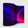 S Shape Wave Fabric Display Wall