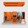 3x6m Magnetic Booth Kit with L-Shape TV Tower & Hanging Banner