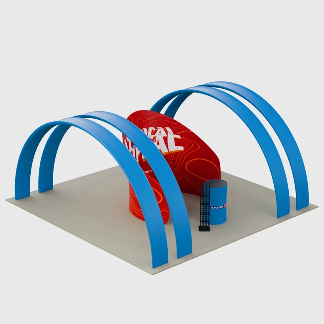 6m Meeting Pod with Round Arch Exhibition Kit