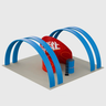 6m Meeting Pod with Round Arch Exhibition Kit