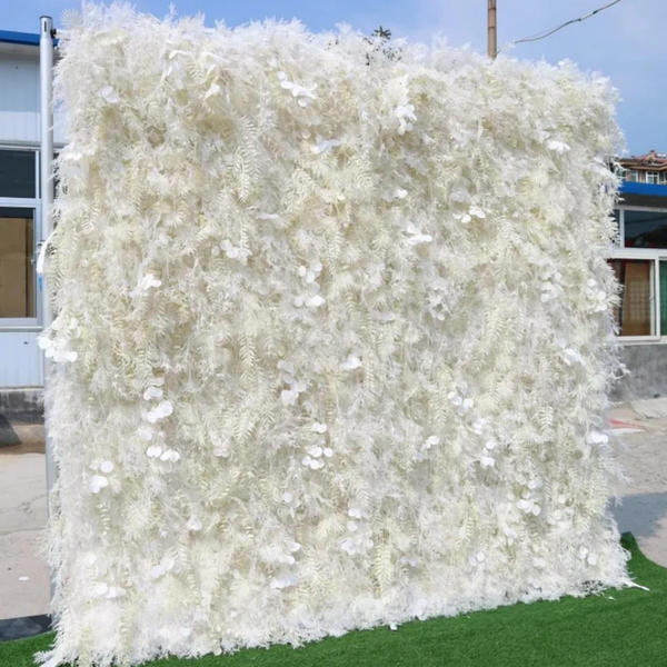 Mur de fleurs artificielles pour événement – Style 53