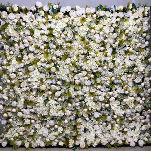 Mur de fleurs artificielles pour événement – Style 52