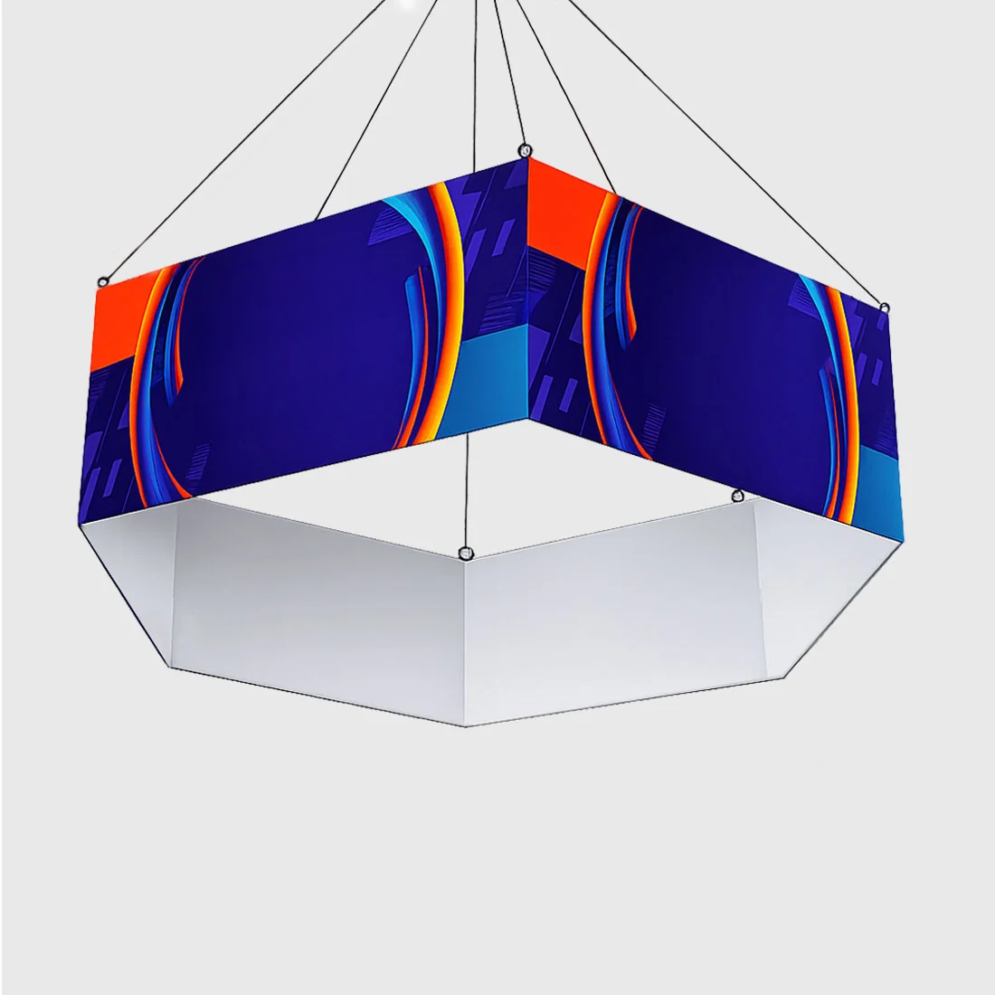 Sky Tube Hexagon Hanging Banner