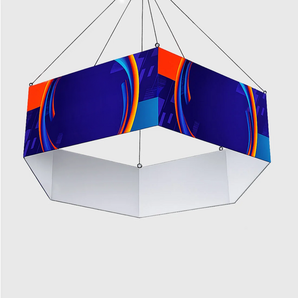 Bannière suspendue hexagonale Sky Tube
